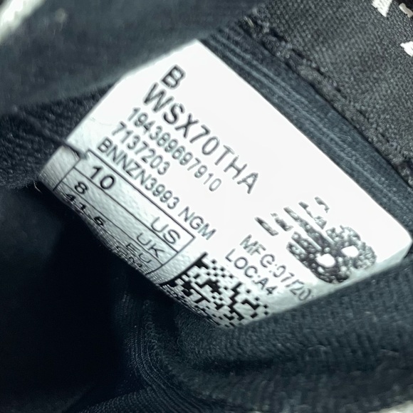 New Balance Women's Cream and Black Sneakers - Picture 8 of 8